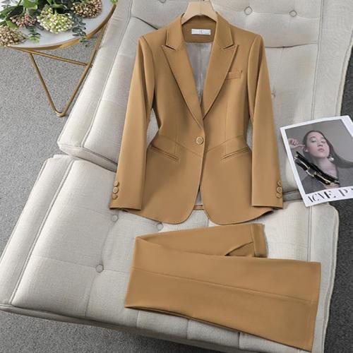 Polyester Vrouwen Business Pant Pak Broek & Boven meer kleuren naar keuze Instellen
