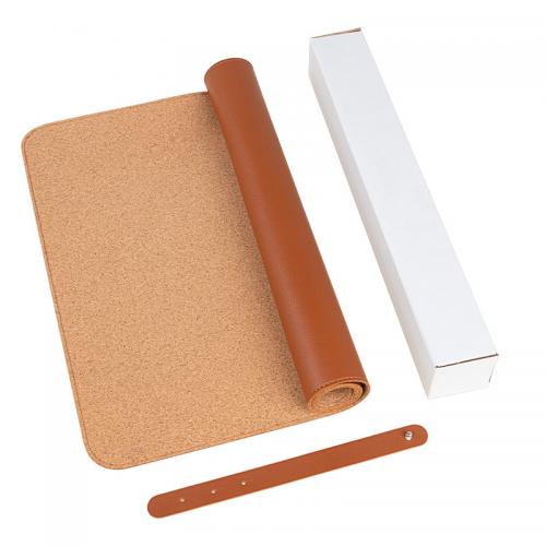 Cork & PU Leather Mouse Pad durable & waterproof Solid PC