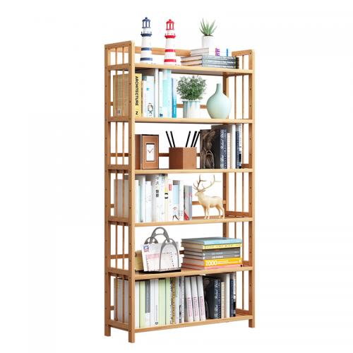 Moso Bamboo Multilayer Bookshelf for storage PC