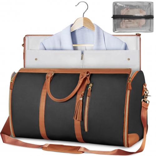 PU Leather & Polyester Travelling Bag large capacity & waterproof PC