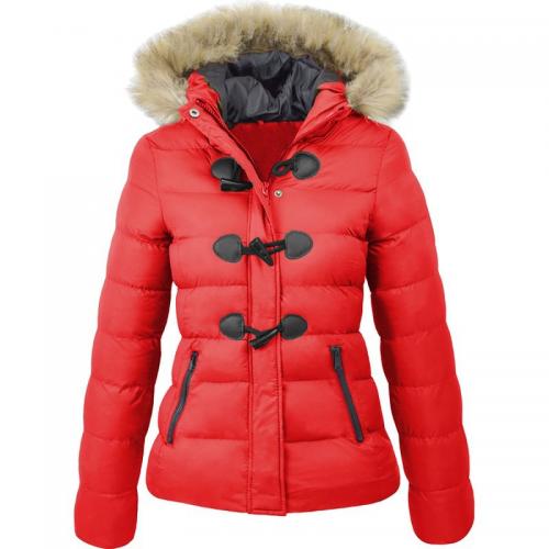 Polyester Women Parkas autumn and winter design & thermal Solid PC