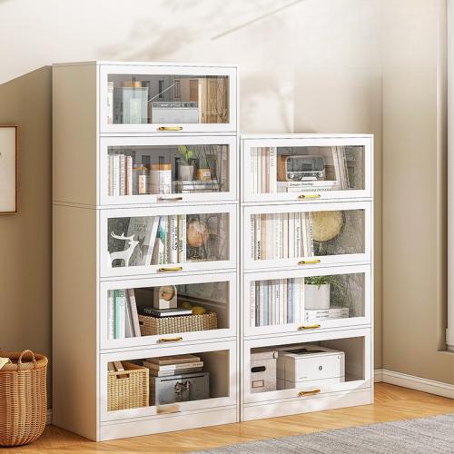 Wood Storage Cabinet Solid white PC