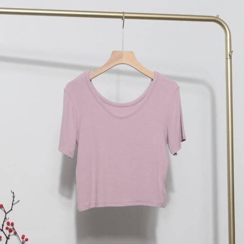 Polyester & Cotton Women Short Sleeve T-Shirts slimming : PC
