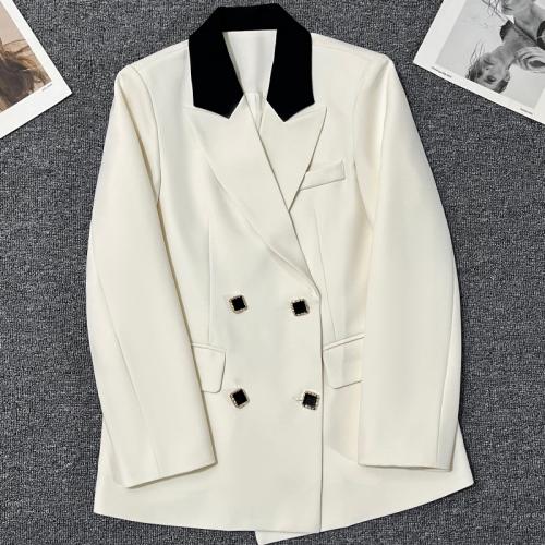 Polyester Manteau de costume de femme Blanc pièce