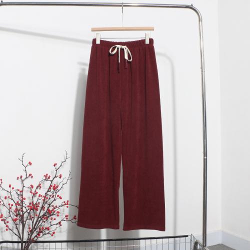 Polyester High Waist Wide Leg Trousers loose : PC