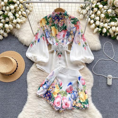 Polyester Women Casual Set & two piece short & top Set