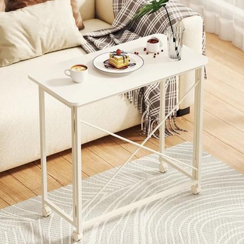 Medium Density Fiberboard & Stahlrohr Faltbarer Tisch, Weiß,  Stück