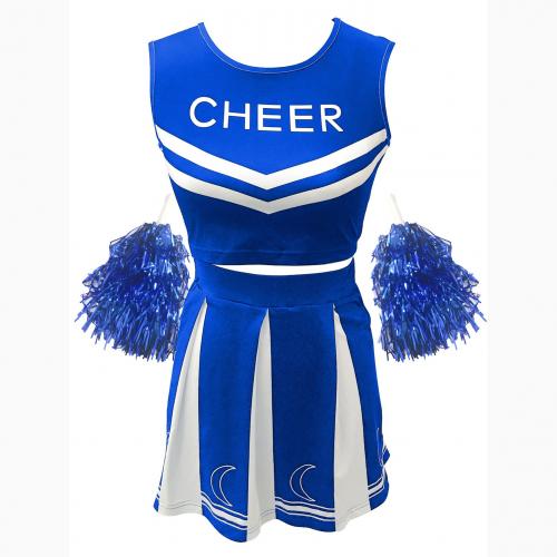 Spandex & Polyester Sexy Cheerleaders Kostuum Afgedrukt Brief meer kleuren naar keuze Instellen