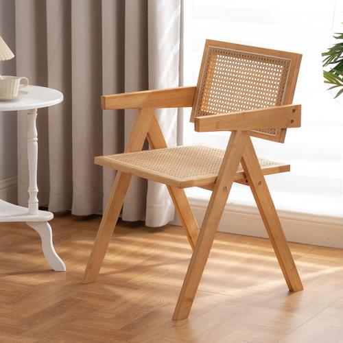Bamboo Casual House Chair durable Solid khaki PC