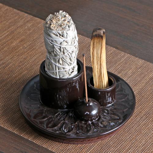 Ceramics Multifunction Incense Seat for home decoration & durable handmade PC