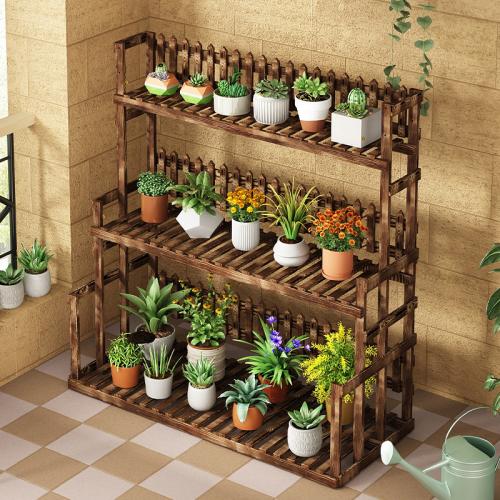 Moso Bamboo Flower Rack  Solid brown PC