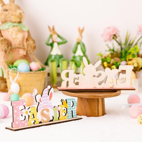 Wooden Easter Design Decoration for home decoration PC