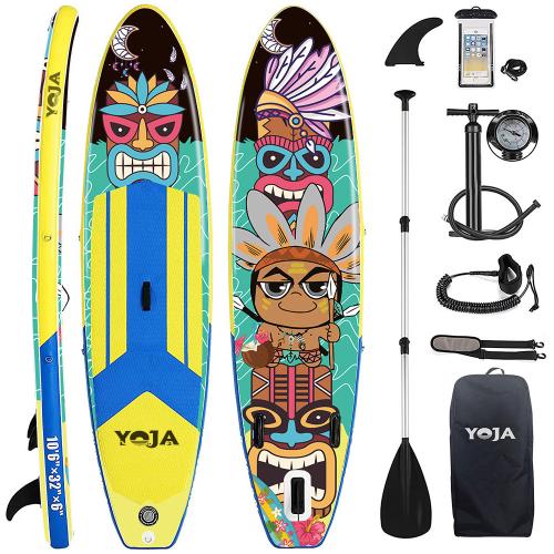 PVC Inflatable Surfboard portable printed multi-colored PC