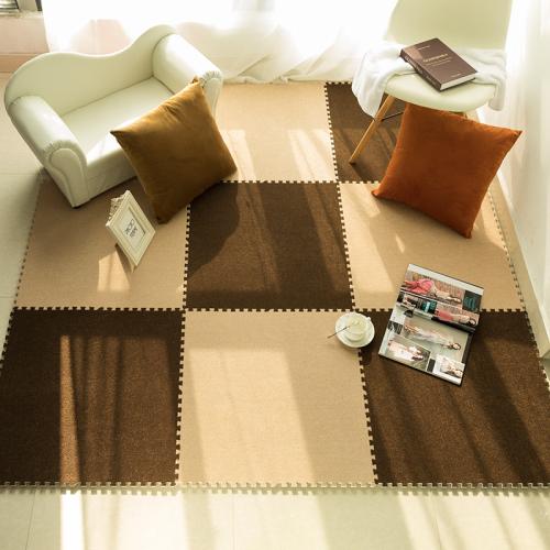 EVA & Suede & Polyester dampproof Chilren Floor Mat & detachable & anti-skidding Solid PC