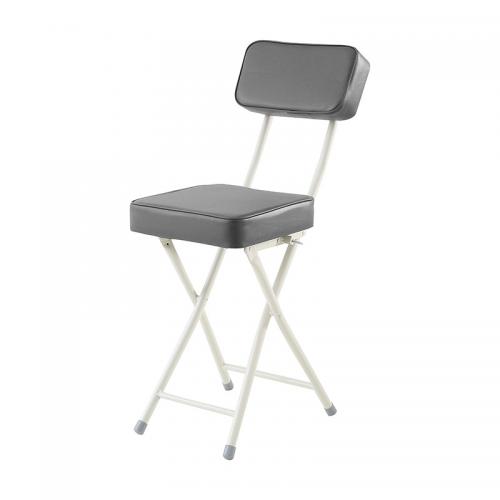 Sponge & Iron & PU Leather Concise Foldable Chair portable Solid PC