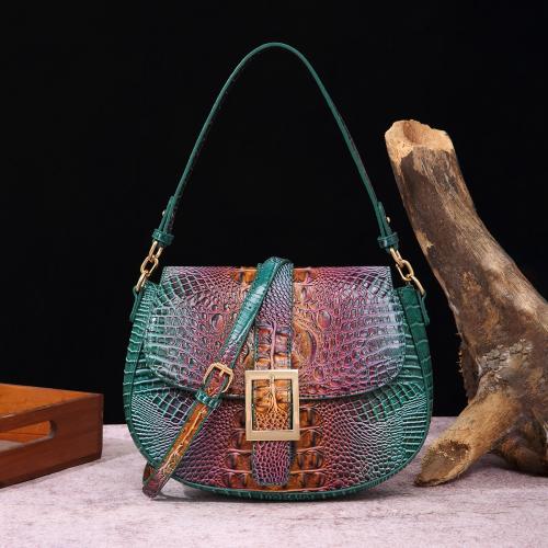PU Leather Easy Matching Shoulder Bag, crocodile grain, more colors for choice,  PC