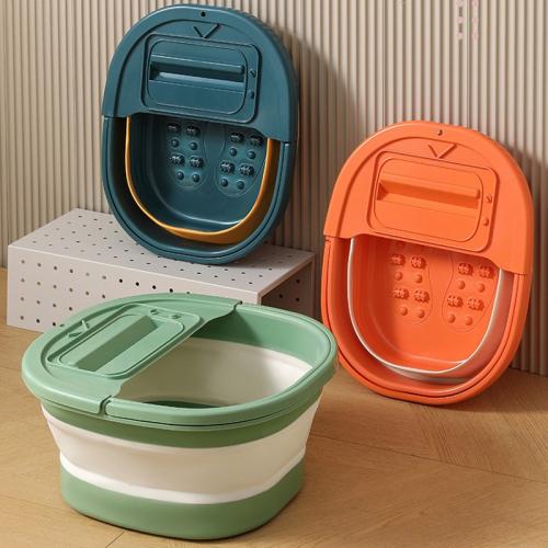 TPE-Thermoplastic Elastomer foldable Foot SPA Bucket, different design for choice & massage, more colors for choice,  PC