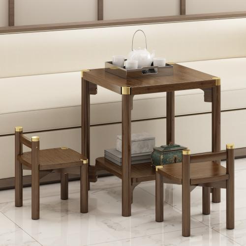 Bamboo Stool durable Solid brown PC