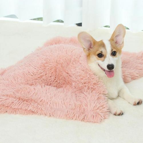 Cloth & Plush Pet Blanket Beds Solid PC