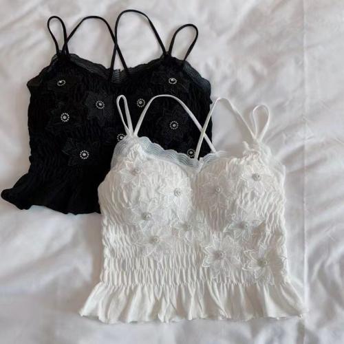 Cotton Camisole padded Lace : PC