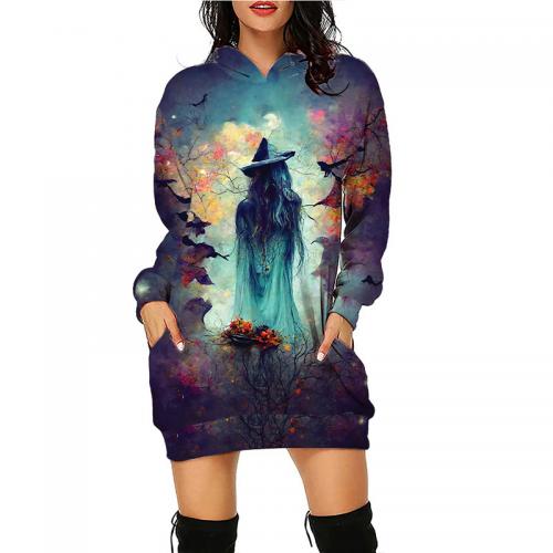 Cation Fabric & Polyester Plus Size Women Sweatshirts Halloween Design printed PC