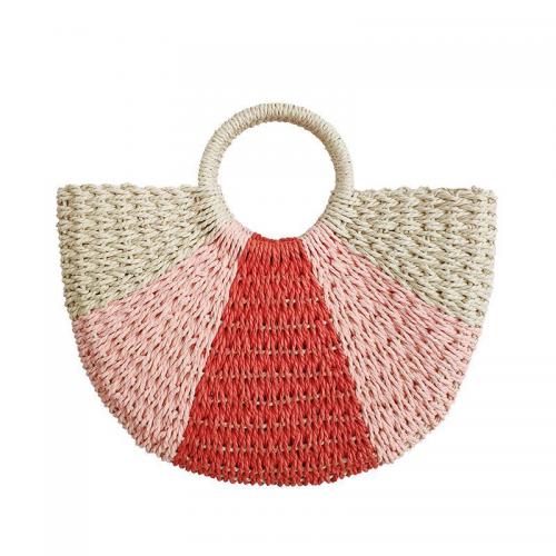 Paper Rope Easy Matching Woven Tote, striped, more colors for choice,  PC