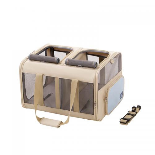 Polyester foldable Pet Carry Handbag & breathable PC