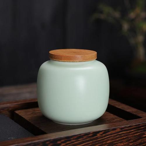Céramique Caddies de thé Handmade plus de couleurs pour le choix pièce