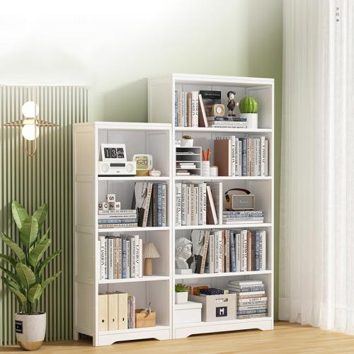 MDF Board & Moso Bamboo Multilayer Bookshelf white PC