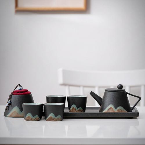 Cerámica Juego de té, hecho a mano, más colores para elegir,  Conjunto