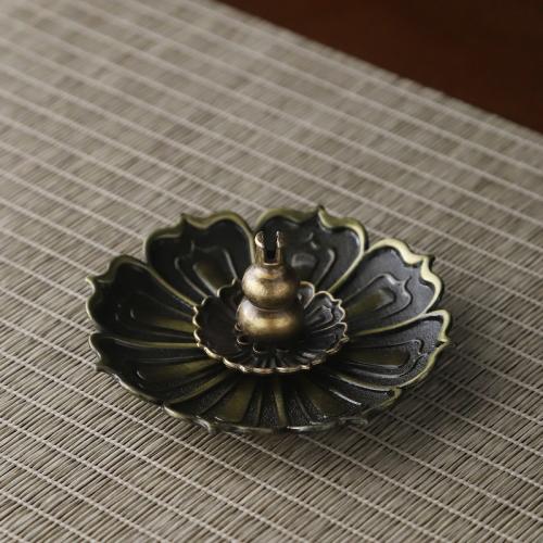 Zinc Alloy Incense Seat for home decoration & durable handmade PC