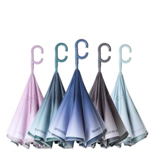 Glasvezel & Pongee Omgekeerde paraplu's meer kleuren naar keuze stuk