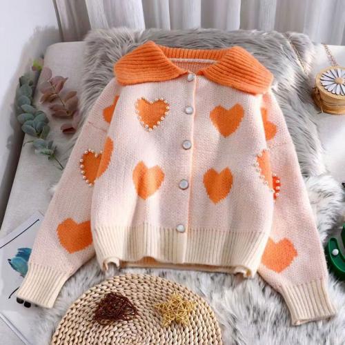 Mercerisierte Baumwolle Dámské svetry Stampato vzor srdce più colori per la scelta : kus