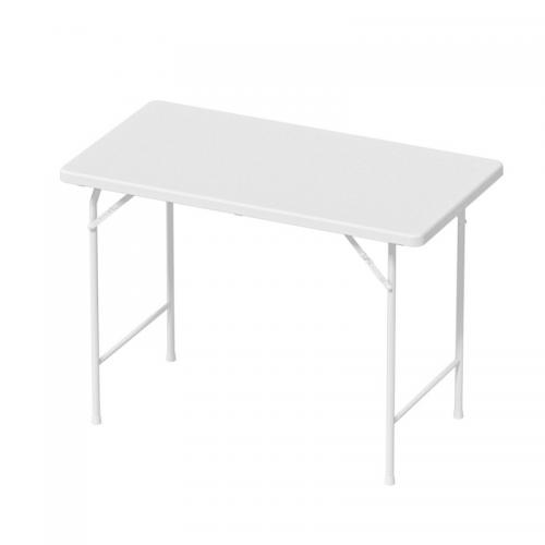 HDPE & Steel Tube Foldable Table durable & portable white PC