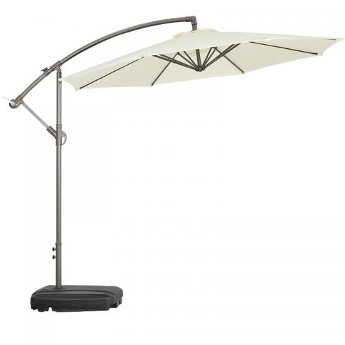 Polyester Fabrics & Aluminium Alloy & Iron & Plastic Sunny Umbrella durable & anti ultraviolet & sun protection & waterproof Solid PC