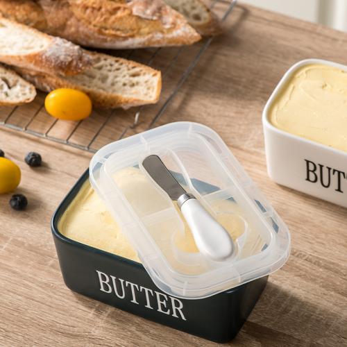 Ceramics & Plastic dampproof Butter Box tight seal PC