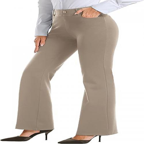 Cotton Women Suit Trousers Solid PC