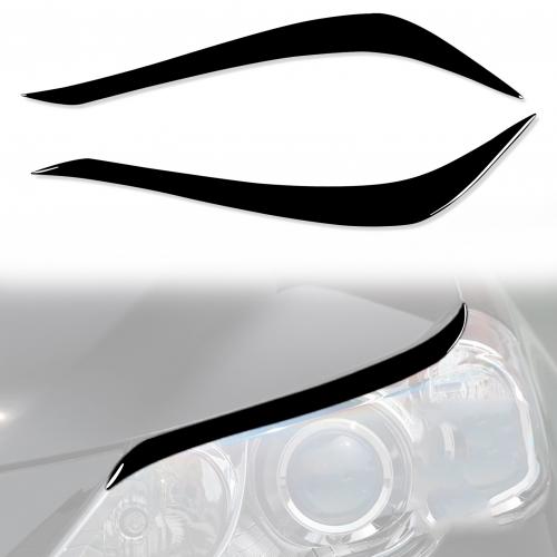 10-12 TOYOTA REIZ Front Light Brows two piece  Solid black Sold By Set