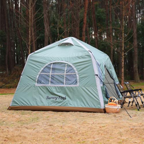 Oxford & Gauze Inflatable & Waterproof Tent portable & anti ultraviolet Thermoplastic Polyurethane green PC