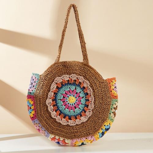 Paper Rope Beach Bag & Easy Matching Woven Shoulder Bag PC
