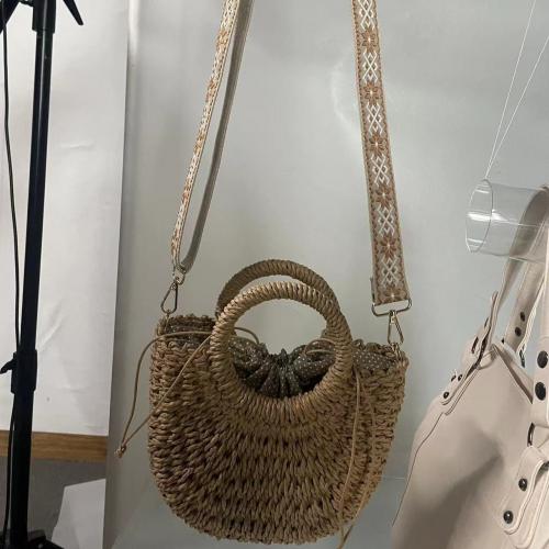 Straw Easy Matching Woven Tote attached with hanging strap PC