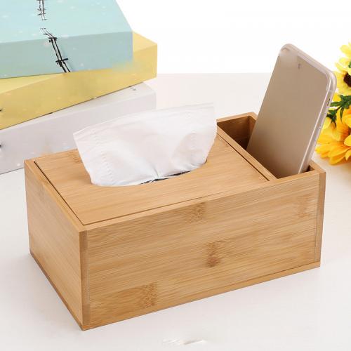 Bambus Tissue-Box, Solide, Khaki,  Stück