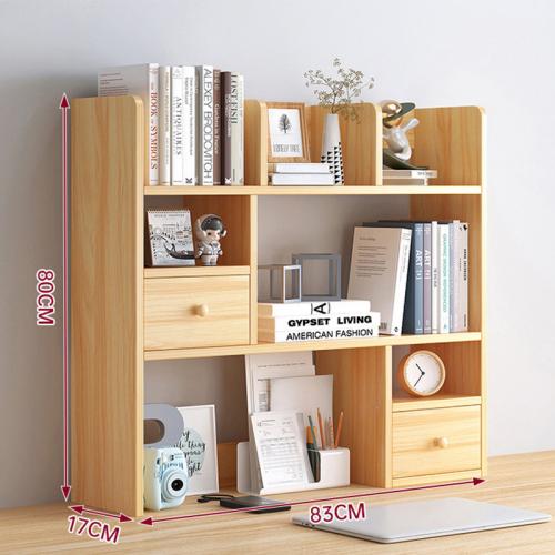 Wooden Multilayer & Multifunction Bookshelf dustproof PC