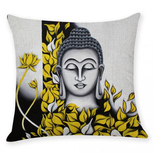Linen Soft Pillow Case for home decoration printed PC