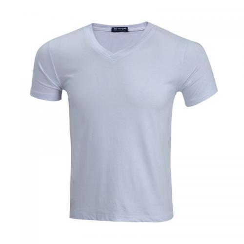 Coton T-shirt homme à manches courtes Solide plus de couleurs pour le choix pièce