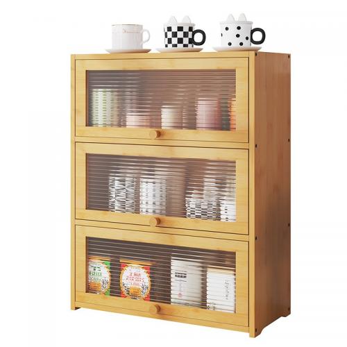 Moso Bamboo Multifunction Storage Cabinet durable Solid PC