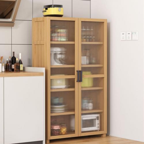 Moso Bamboo Kitchen Storage Cabinet for storage & dustproof PC