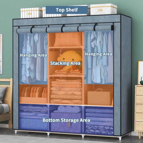 Non-Woven Fabrics Cloth Storge Rack dustproof Solid PC