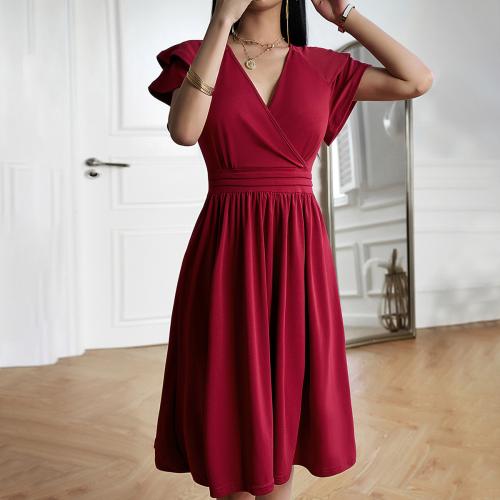 ベネチア ワンピースドレス パッチワーク 単色 選択のためのより多くの色 一つ