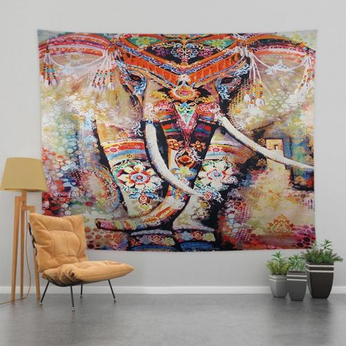 Polyester Tapestry for home decoration printed Elephant PC